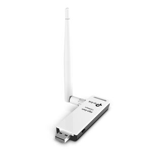 Adaptador de red TP-Link TL-WN722N inalámbrico, conexión usb, frecuencia 2.4 GHz, 150 mbps, 1 antena