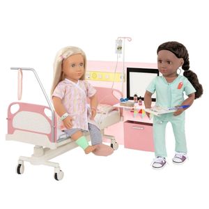 Dormitorio de hospital con accesorios Our Generation