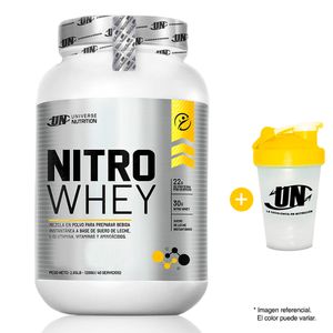 Proteína Universe Nutrition Nitro Whey 1.25kg Vainilla + Shaker