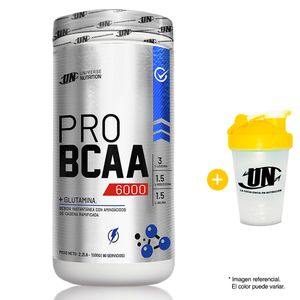 Aminoácido Universe Nutrition Pro Bcaa 6000 1kg Naranja + Shaker