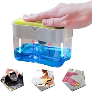 Dispensador de Lavavajillas y Jabón Liquido para Esponja