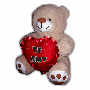 Peluche Oso Te Amo 70cm Beage