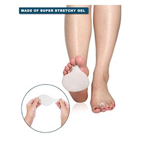 Almohadilla Gel de Silicona Para Dolor de Zapatos y Tacos Blanco Todo Fit