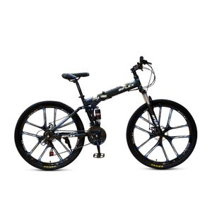 Bicicleta Plegable Biflex Turbo 10 Aro 27.5 Doble Suspensión V21 Negro /Azul