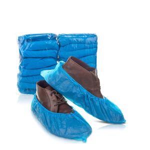 Cubre Zapatos Celestes por 100 unidades