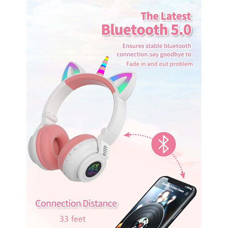 Audifonos de unicornio discount bluetooth