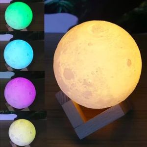 Humidificador Aromatizado Lámpara Led Luna 3D - MOD: Colores