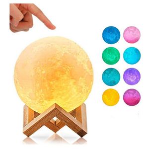 Humidificador Aromatizado Lámpara Led Luna 3D - MOD: Colores
