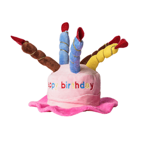 Smartpet gorra de cumpleaños rosado
