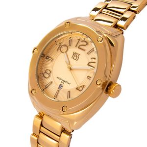 Reloj Yess Y3071 Analógico Color Oro con Blanco