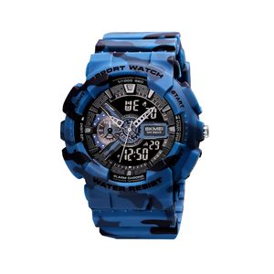 Reloj Skmei 1688 Doble Hora Color Azul