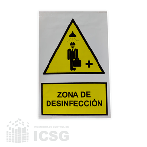 Señal Zona Desinfeccion + Regalo