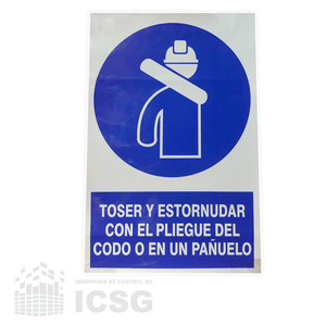 Señal Toser Y Estornudar Con Un Pañuelo + Regalo