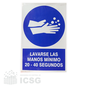 Señal Lavarse Las Manos + Regalo