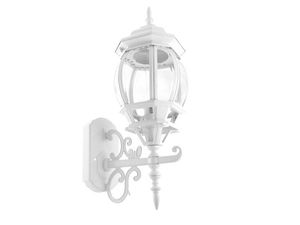 Farol de pared colonial soportado blanco FU0783 Fulgore