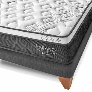 Cama Europea Paraíso Pocket Star King - Charcoal