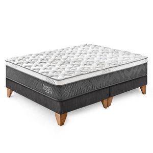 Cama Europea Paraíso Pocket Star King - Charcoal