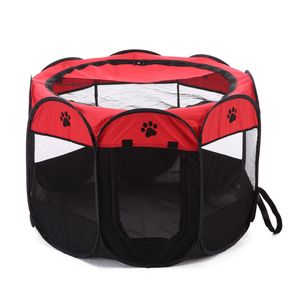 Corral Plegable para Mascotas Rojo Talla L