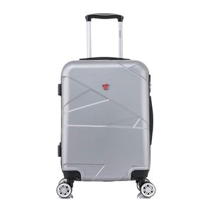 Maleta cabinera Dukap Niza 4 ruedas, capacidad 10 kg, plateado