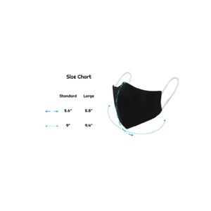Mascarilla Reutilizable Ecologica Deportiva 2x1-Negro