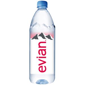 Agua Mineral EVIAN sin Gas Botella 1L