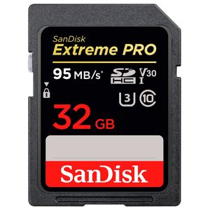 Tarjeta De Memoria Sandisk SD Extreme Pro 32GB 95MB/S