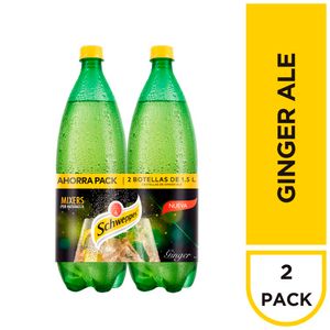 Gaseosa SCHWEPPES Ginger Ale Botella 1.5L Paquete 2un