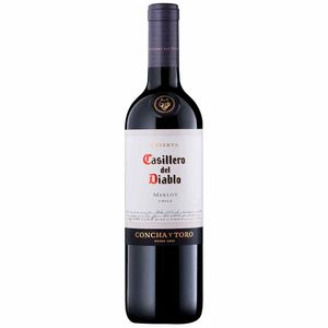 Vino CASILLERO DEL DIABLO Merlot Reserva Botella 750ml