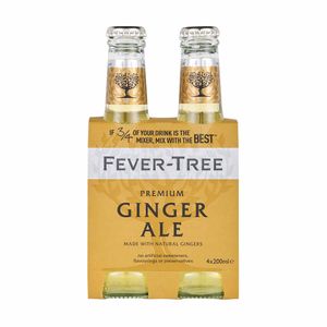 Ginger Ale FEVER TREE Botella 200ml Paquete 4un