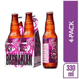 Cerveza BARBARIAN La Nena Hoppy Wheat Botella 330ml Pack 4un