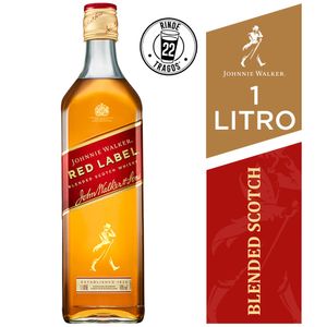 Whisky JOHNNIE WALKER Red Label Botella 1L