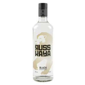 Vodka RUSSKAYA Black Botella 750ml