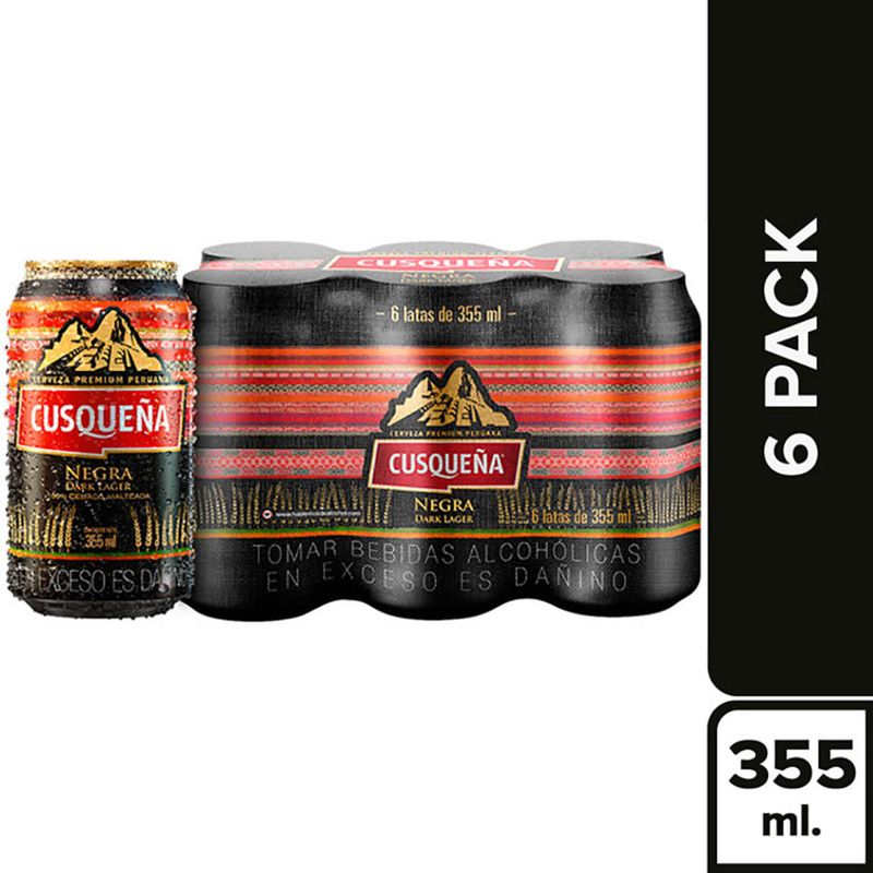 Cerveza Negra Modelo 6 Pack Lata 355ml