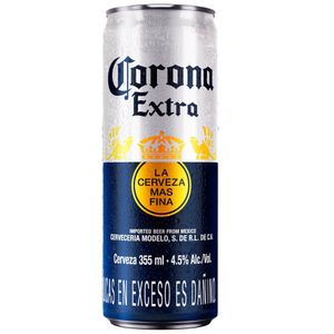 Cerveza CORONA Extra Lata 355ml