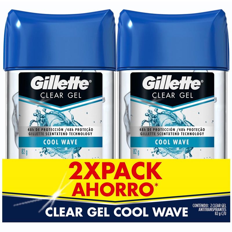 Desodorante Gillette Cool Wave En Gel Para Caballero 82 Gr