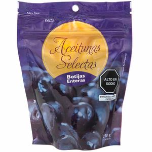 Aceitunas en Conserva BELL'S Botija entera Bolsa 250Gr