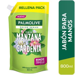 Jabón Líquido PALMOLIVE Flor de Manzana y Gardenia Doypack 800ml