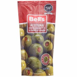 Aceituna Verde con Pimiento BELL'S Doypack 300g