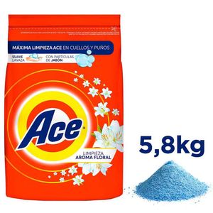 Detergente en polvo ACE Regular Bolsa 5.8Kg