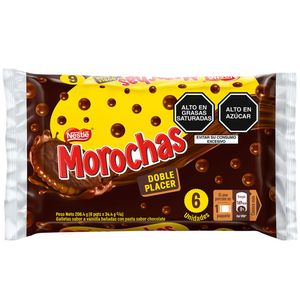 Galletas Morochas NESTLÉ Doble Placer Bolsa 206g Paquete 6un