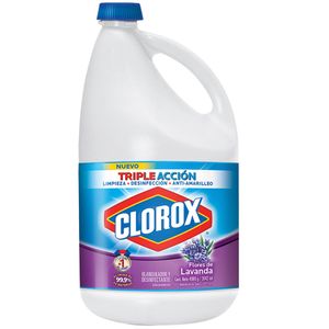 Lejía CLOROX Flores de Lavanda Galonera 4000g