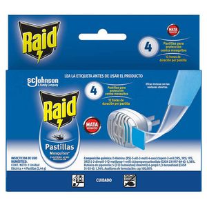 Insecticida RAID Aparato Eléctrico + 4 pastillas
