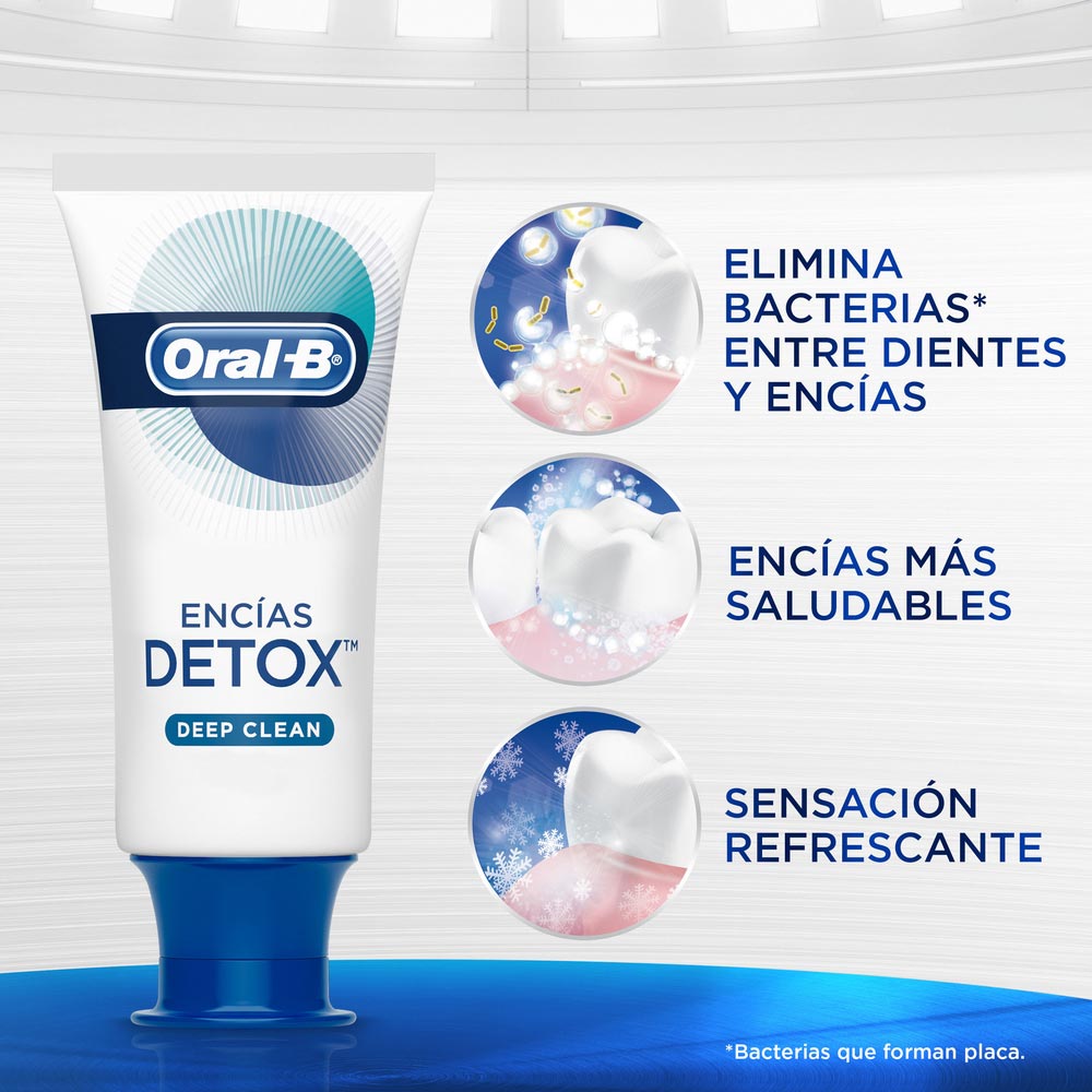 Pasta Dental ORAL B Detox Deep Clean Frasco 75ml - Real Plaza