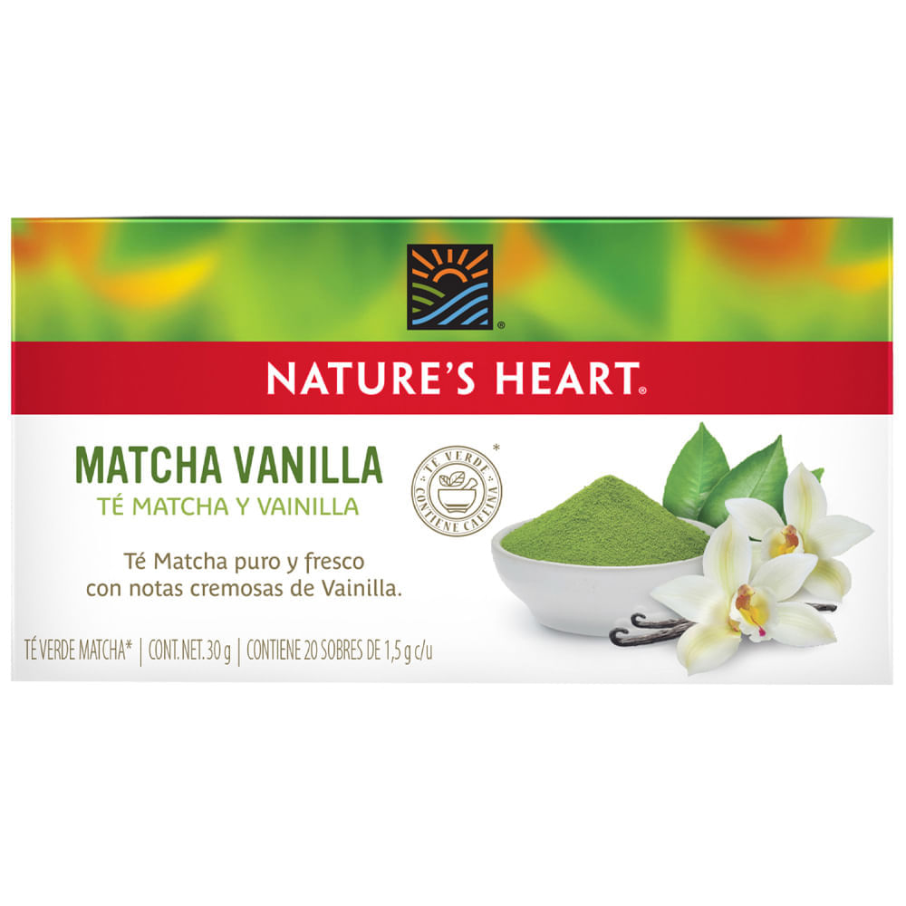 Té Verde Matcha Y Vainilla Nature's Heart 20 Sobres 30Gr