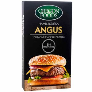 Hamburguesa OREGON BEST MEATS Carne Angus Caja 4un
