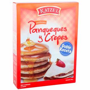 Mezcla en Polvo KATZEL para Panqueques, Crepes y Waffles Caja 420g