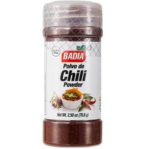 Chili BADIA en Polvo Frasco 77.9g