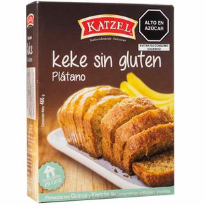Mezcla Keke KATZEL Plátano Sin Gluten Caja 466g