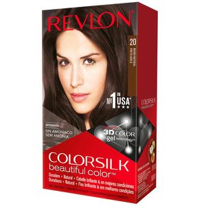 Tinte para Cabello REVLON Colorsilk 20 Negro Natural Caja 1un
