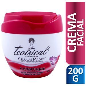 Crema Facial TEATRICAL Antiarrugas con Células Madre Pote 200g